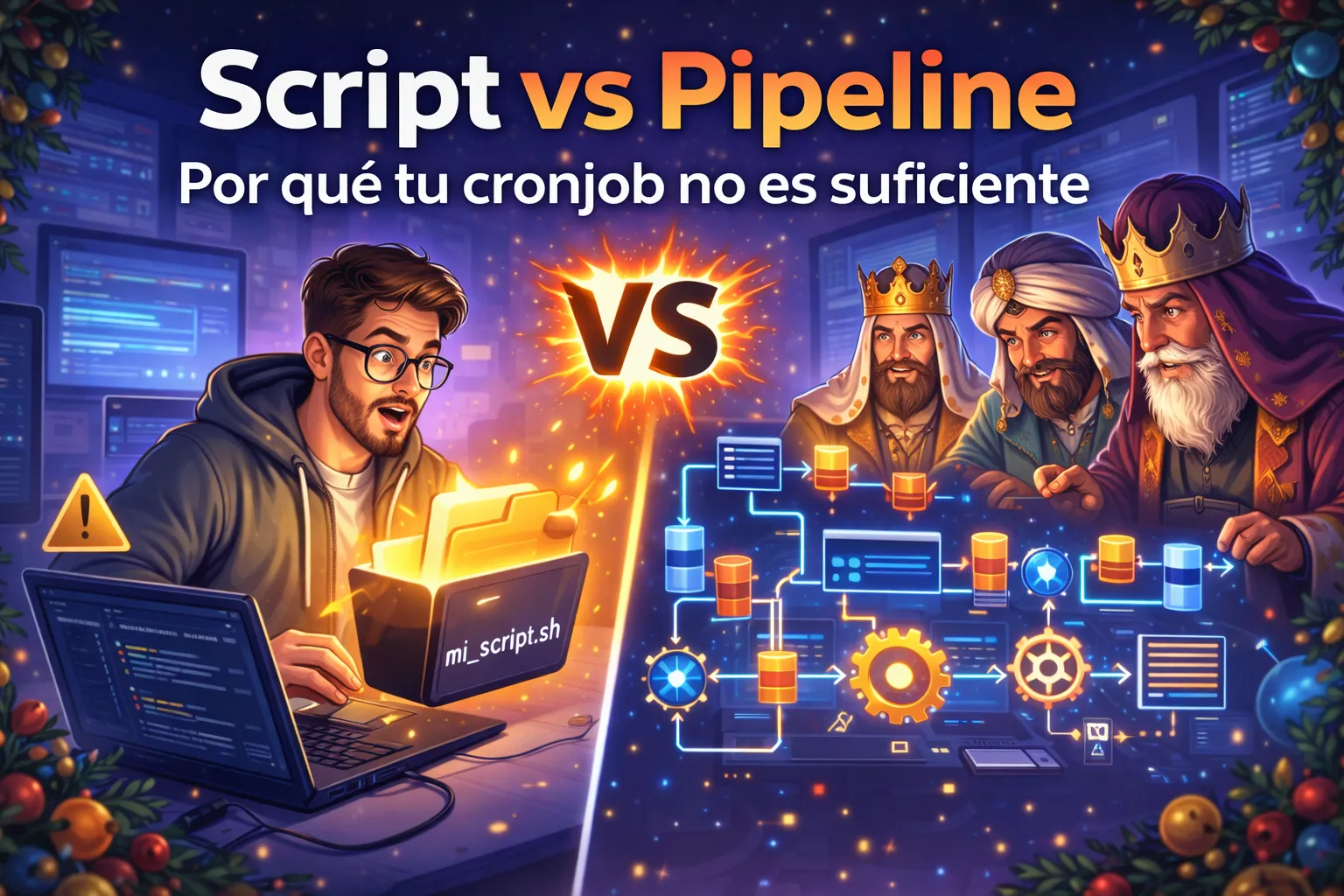 Script vs Pipeline: Por qué tu cronjob no es suficiente
